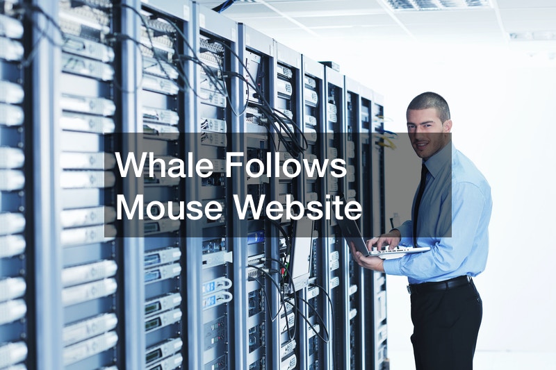 Whale Follows Mouse Website