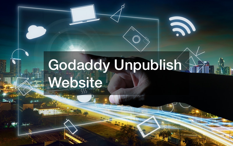 Godaddy Unpublish Website